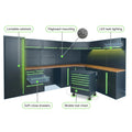 Modular Garage Cabinet System Built to Maximize Workshop Organization, Steel Construction, Soft-Close Drawers