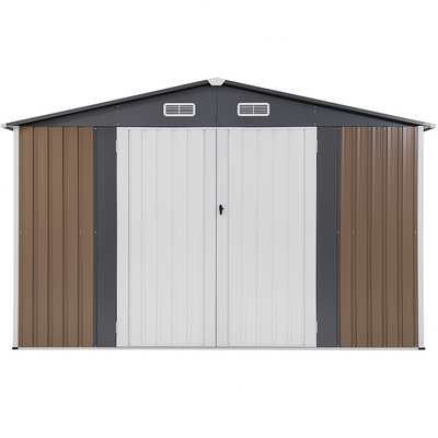 AeroForge Atlas 10x12 Galvanized Steel Shed