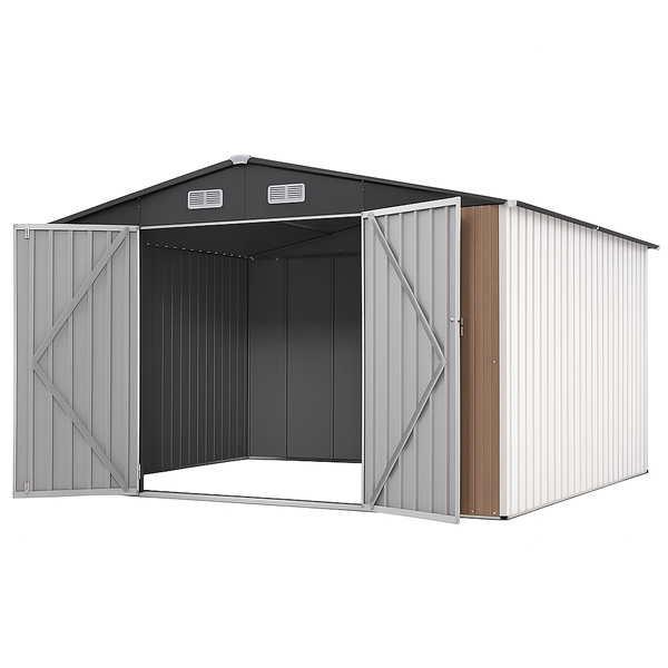 AeroForge Atlas 10x12 Galvanized Steel Shed