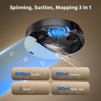 Freemdou APEX L10 Auto-Empty Robot Vacuum — product view 4