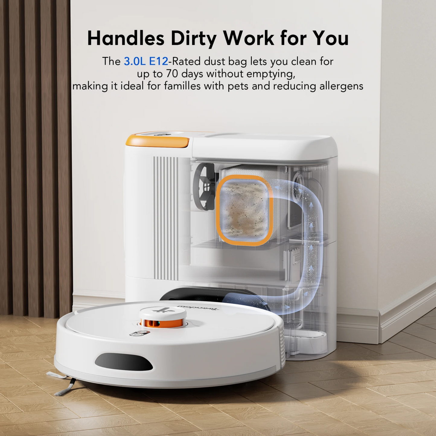 Freemdou AuraWash L12 All-in-One Robot Vacuum & Mop — product view 3