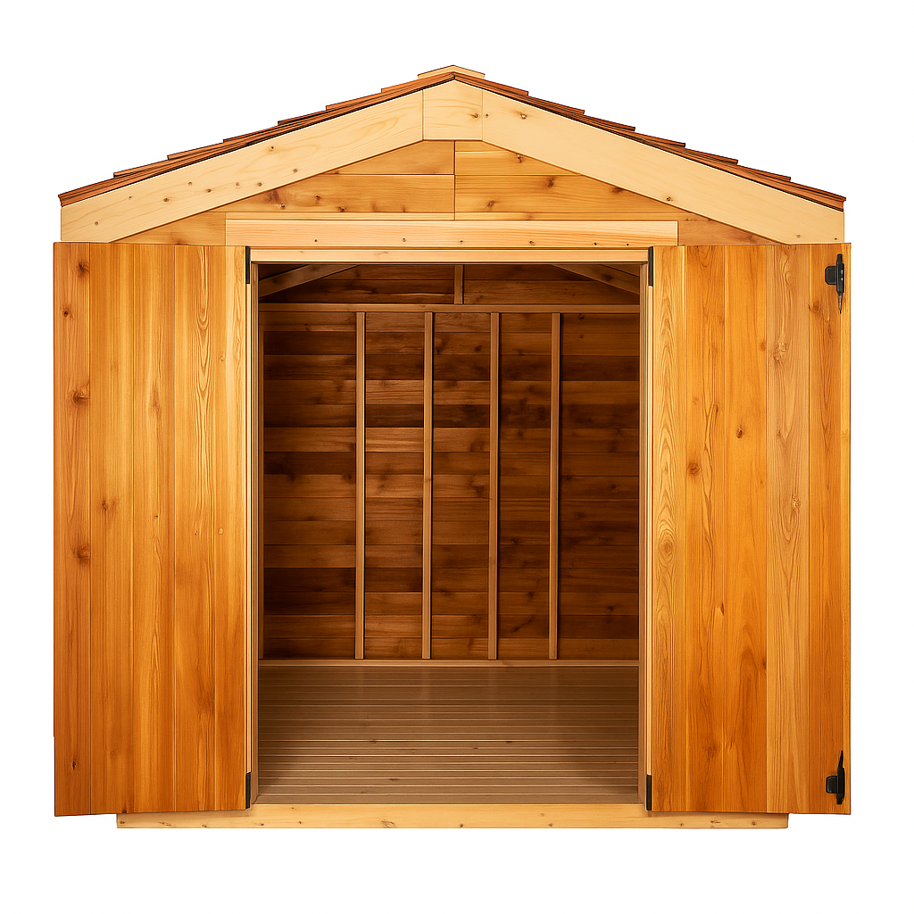 TimberCrest Heritage 8x8 Cedar Gable Shed — product view 3