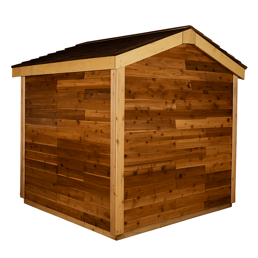 TimberCrest Heritage 8x8 Cedar Gable Shed — product view 4